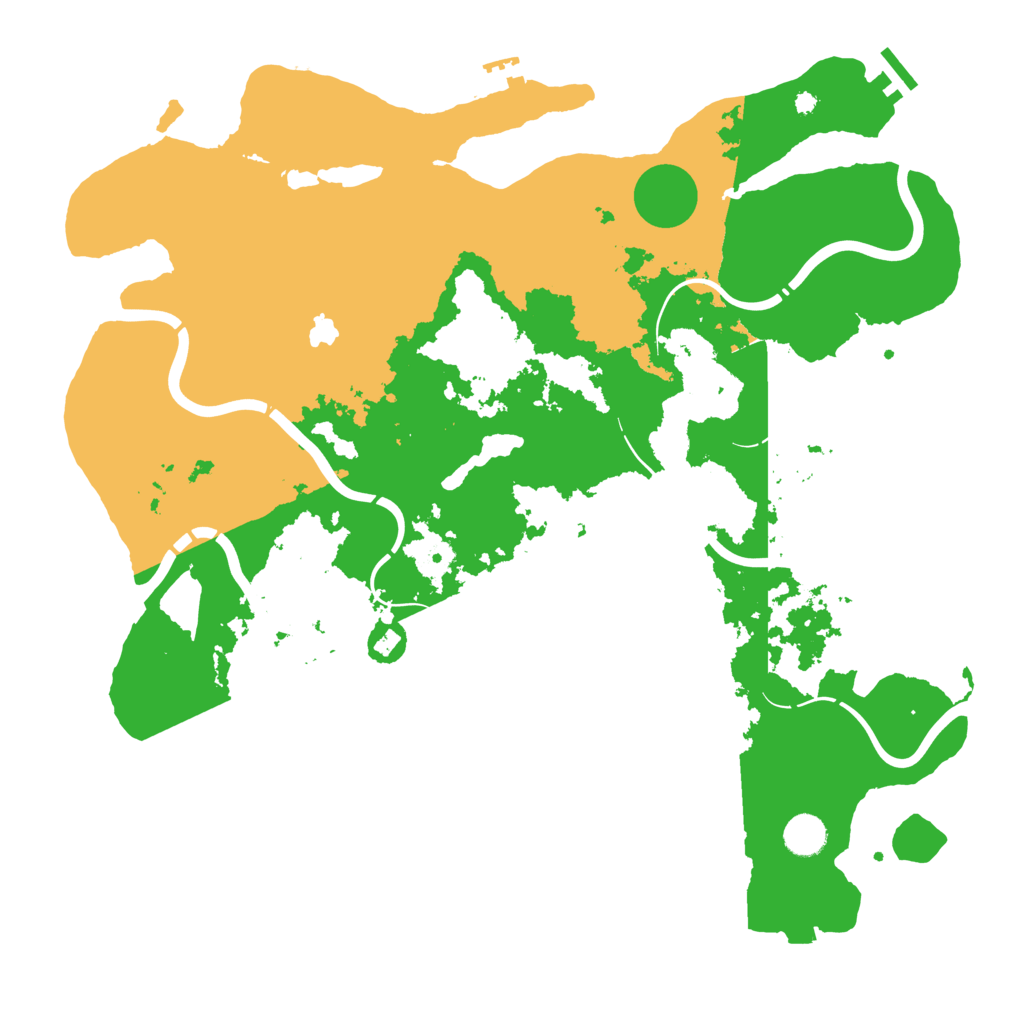 Biome Rust Map: Procedural Map, Size: 4250, Seed: 1203515051