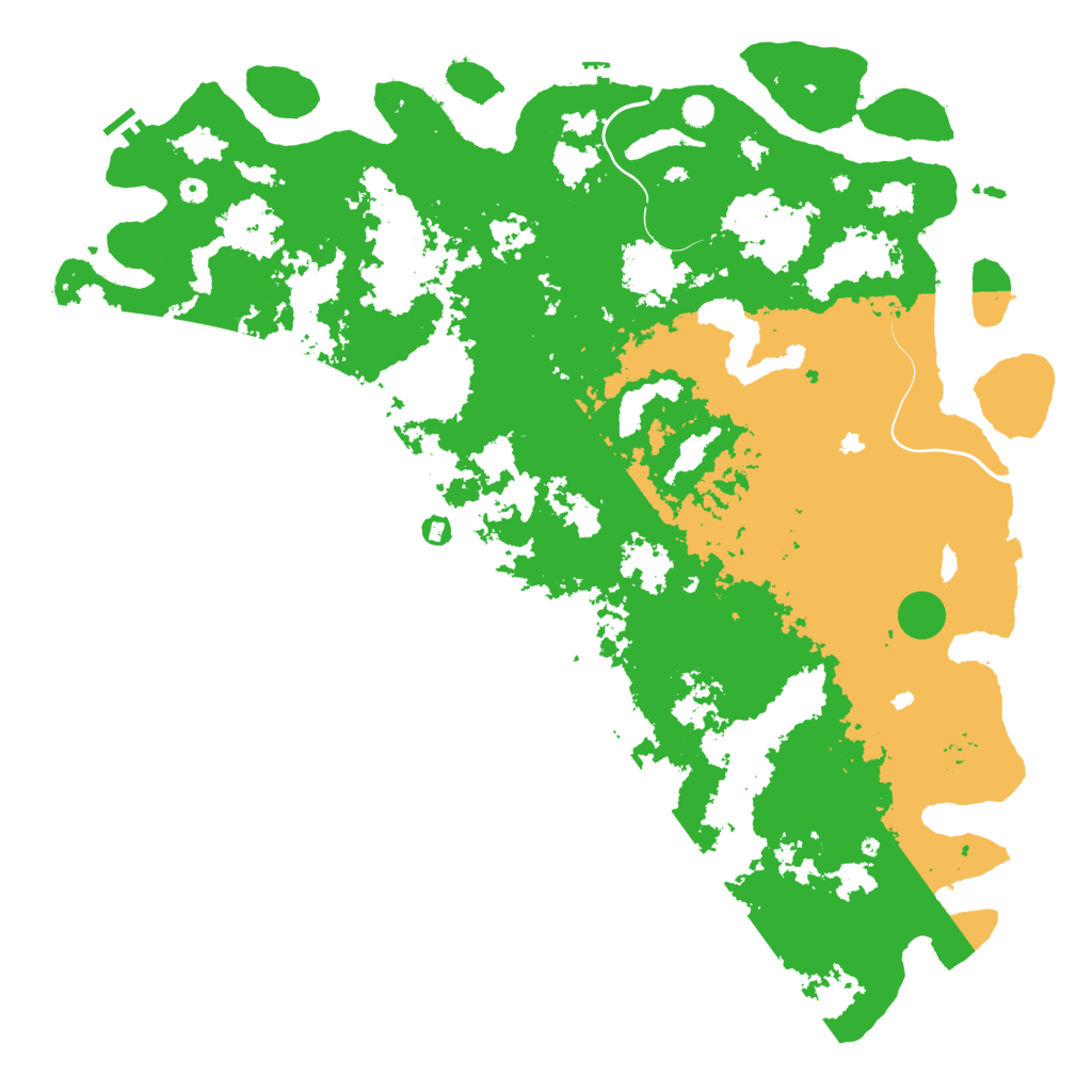 Biome Rust Map: Procedural Map, Size: 6000, Seed: 414005435
