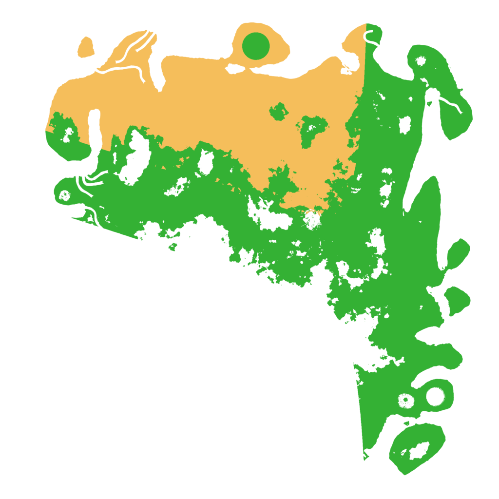 Biome Rust Map: Procedural Map, Size: 4800, Seed: 3000