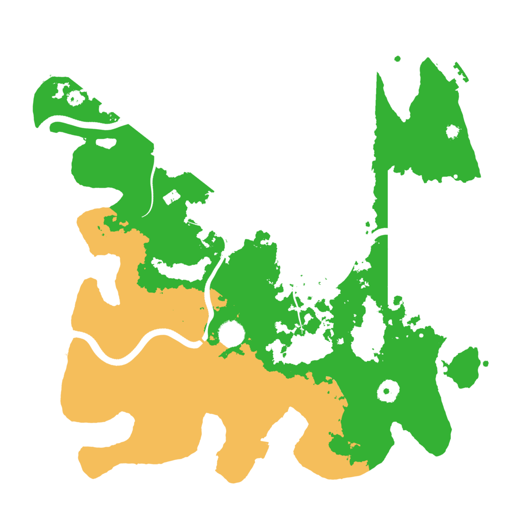 Biome Rust Map: Procedural Map, Size: 3500, Seed: 521158874