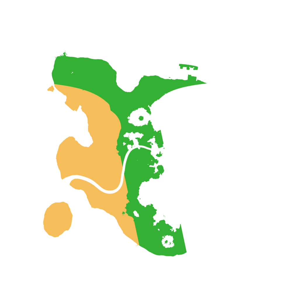 Biome Rust Map: Procedural Map, Size: 2400, Seed: 20220612