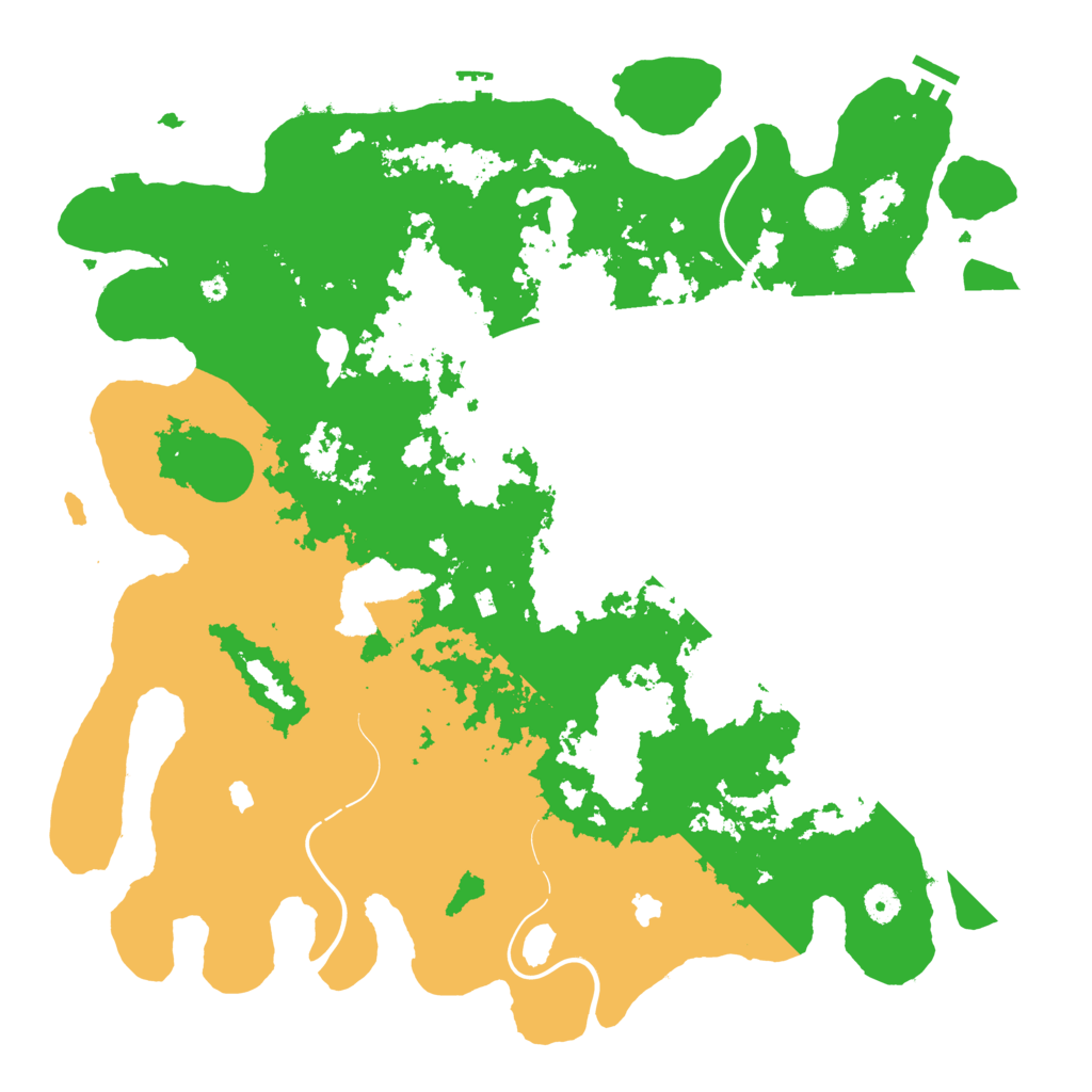 Biome Rust Map: Procedural Map, Size: 4500, Seed: 312321412