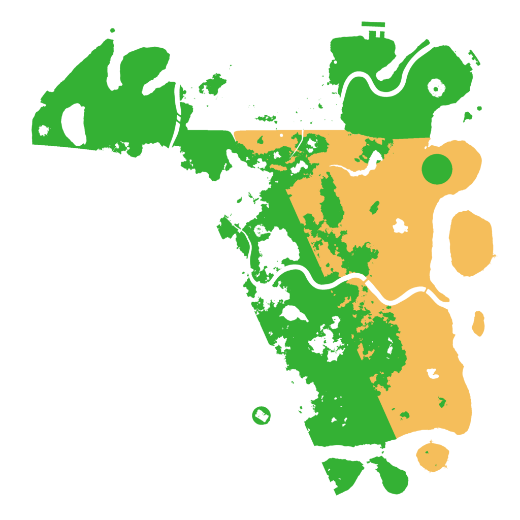 Biome Rust Map: Procedural Map, Size: 4500, Seed: 441035803