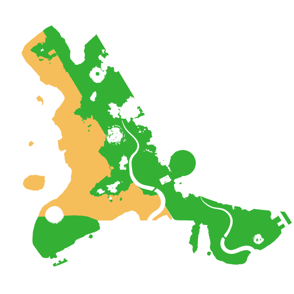 Biome Rust Map: Procedural Map, Size: 3000, Seed: 10614843