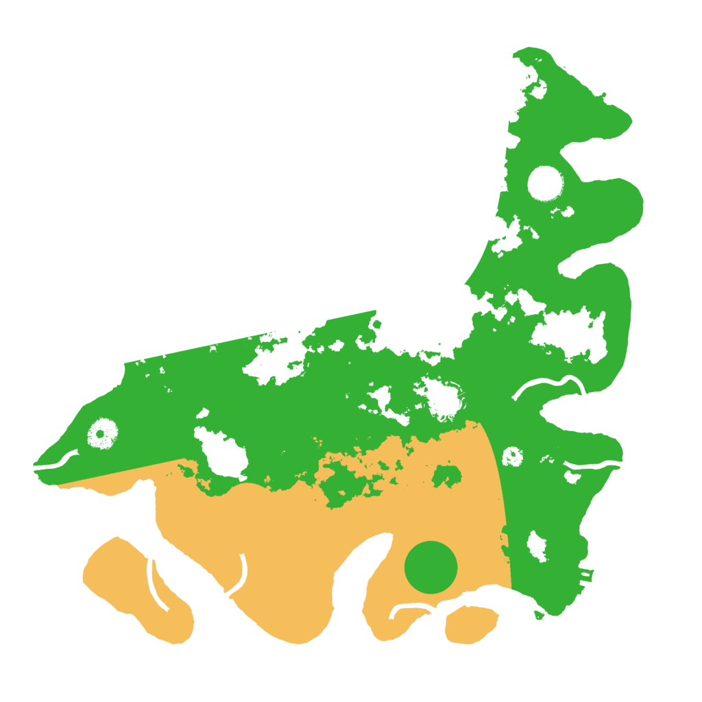 Biome Rust Map: Procedural Map, Size: 3500, Seed: 27745