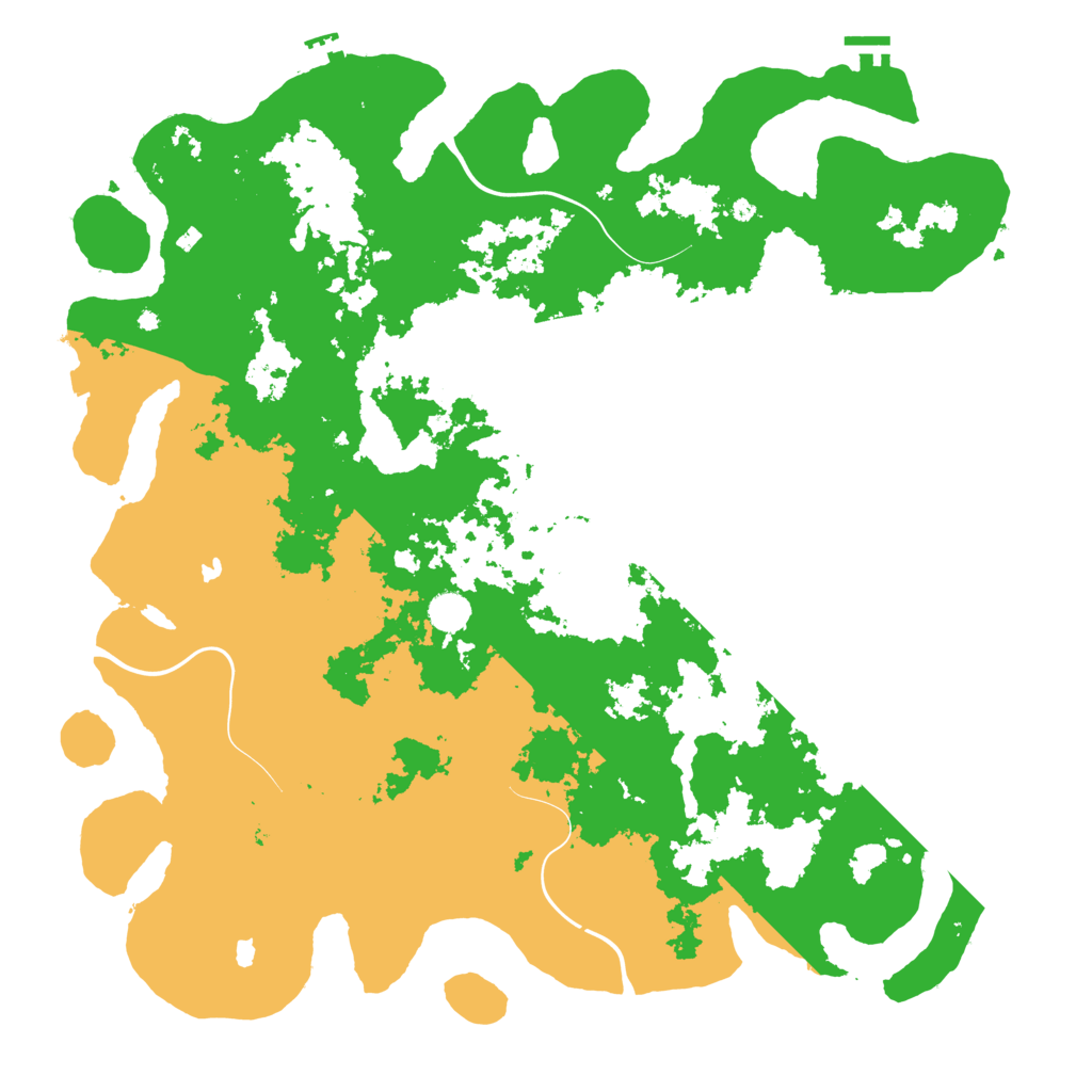 Biome Rust Map: Procedural Map, Size: 4800, Seed: 302329996