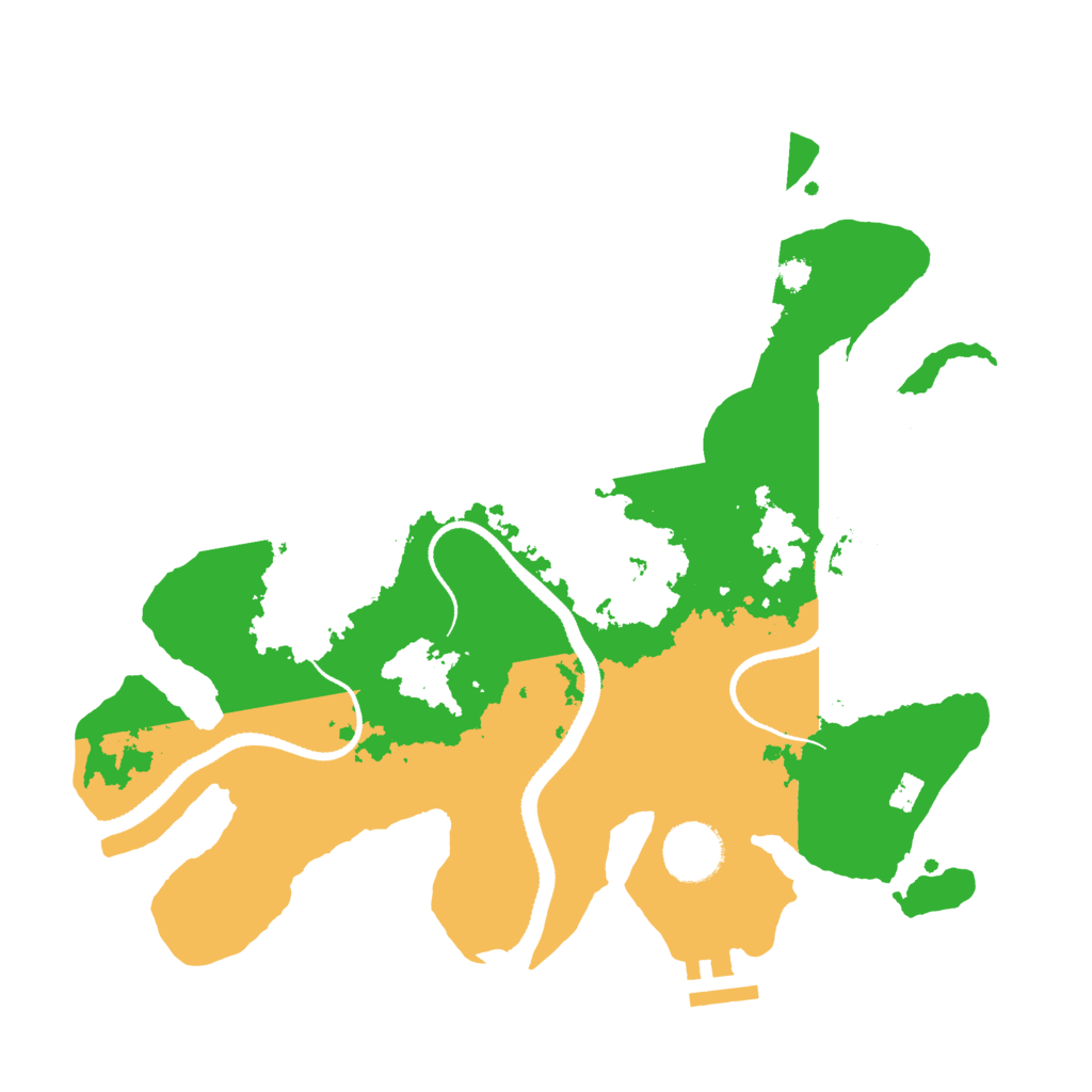 Biome Rust Map: Procedural Map, Size: 3200, Seed: 313081904