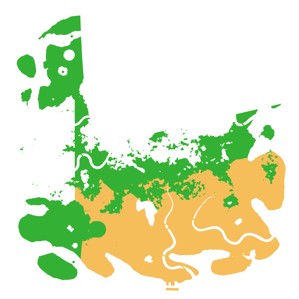 Biome Rust Map: Procedural Map, Size: 4800, Seed: 909303552