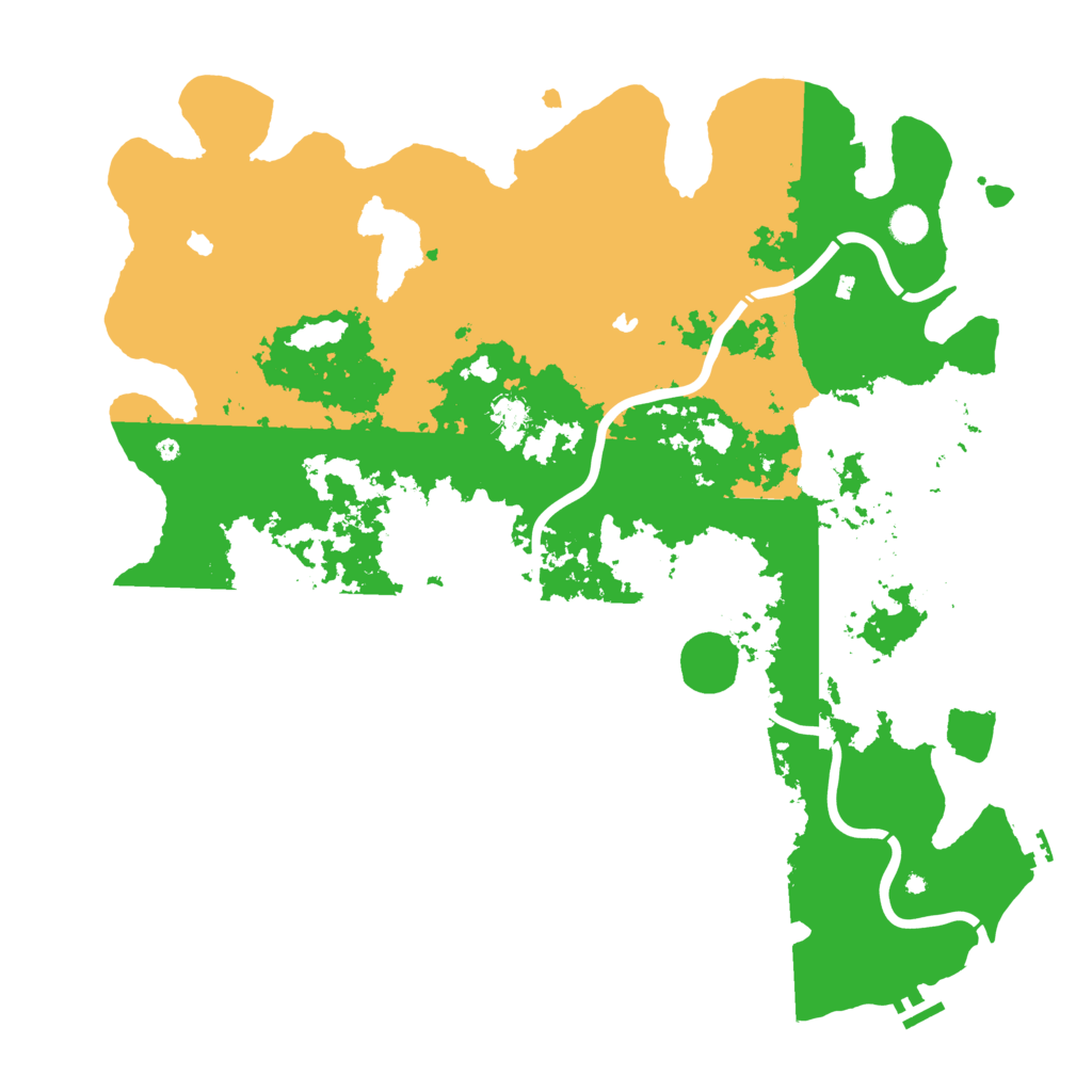Biome Rust Map: Procedural Map, Size: 5000, Seed: 78614