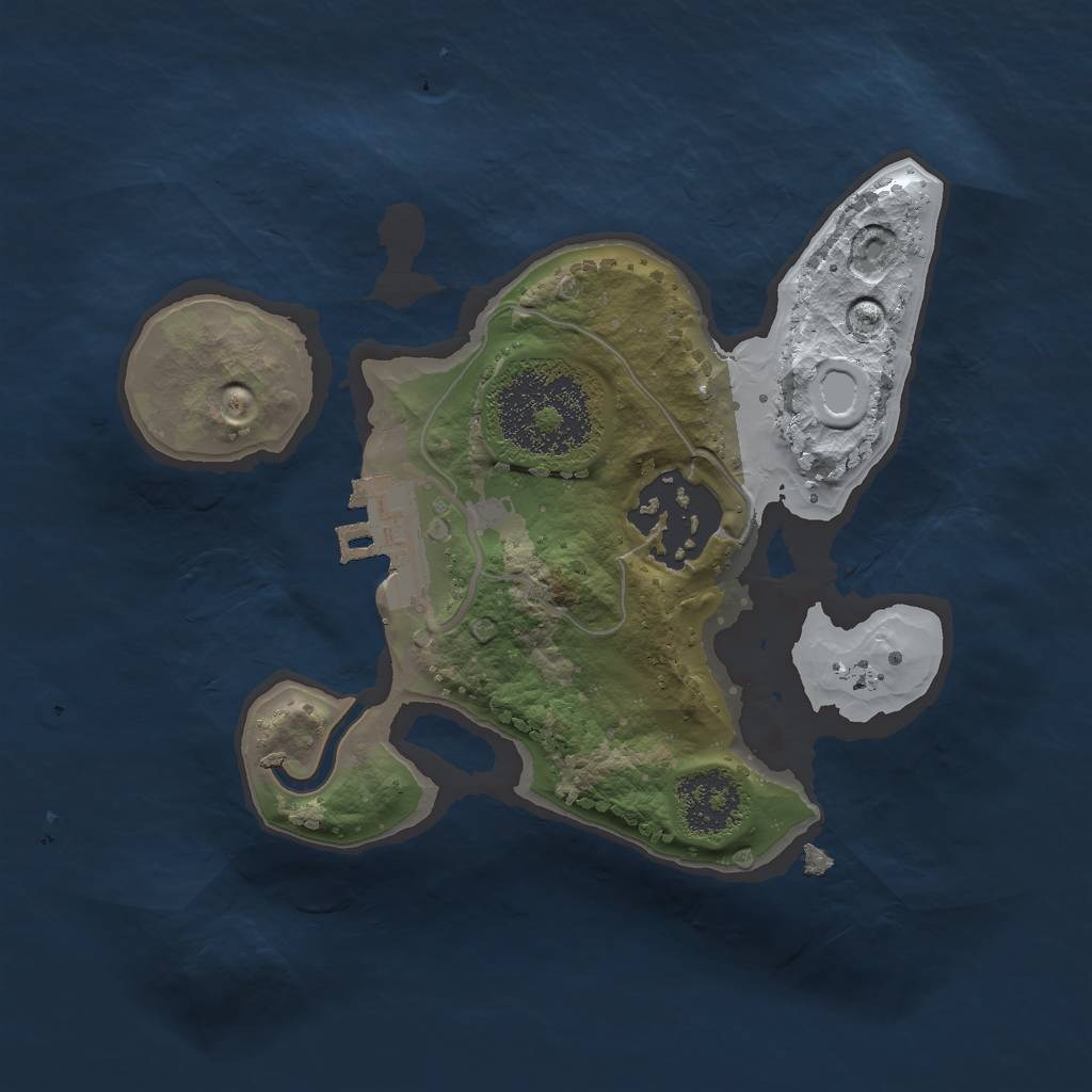 Rust Map: Procedural Map, Size: 1800, Seed: 69695815, 7 Monuments