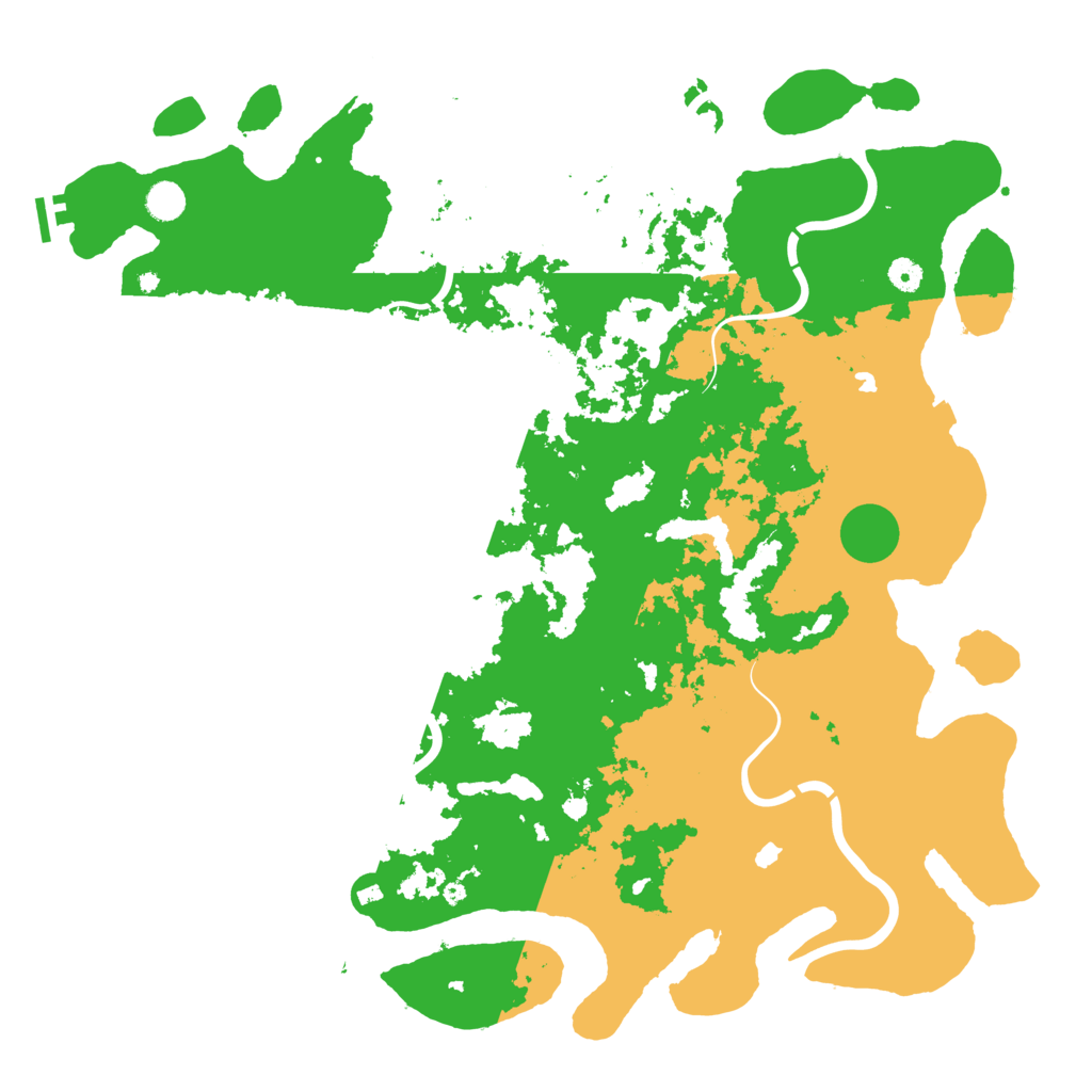 Biome Rust Map: Procedural Map, Size: 4900, Seed: 6798