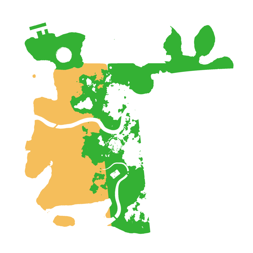 Biome Rust Map: Procedural Map, Size: 3000, Seed: 86581