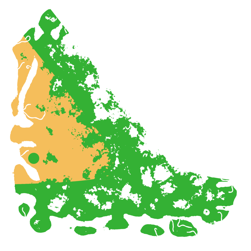 Biome Rust Map: Procedural Map, Size: 6000, Seed: 203640043