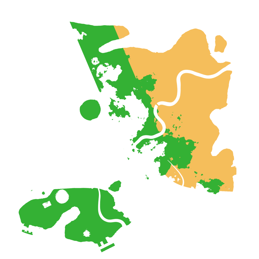 Biome Rust Map: Procedural Map, Size: 3500, Seed: 1193362773