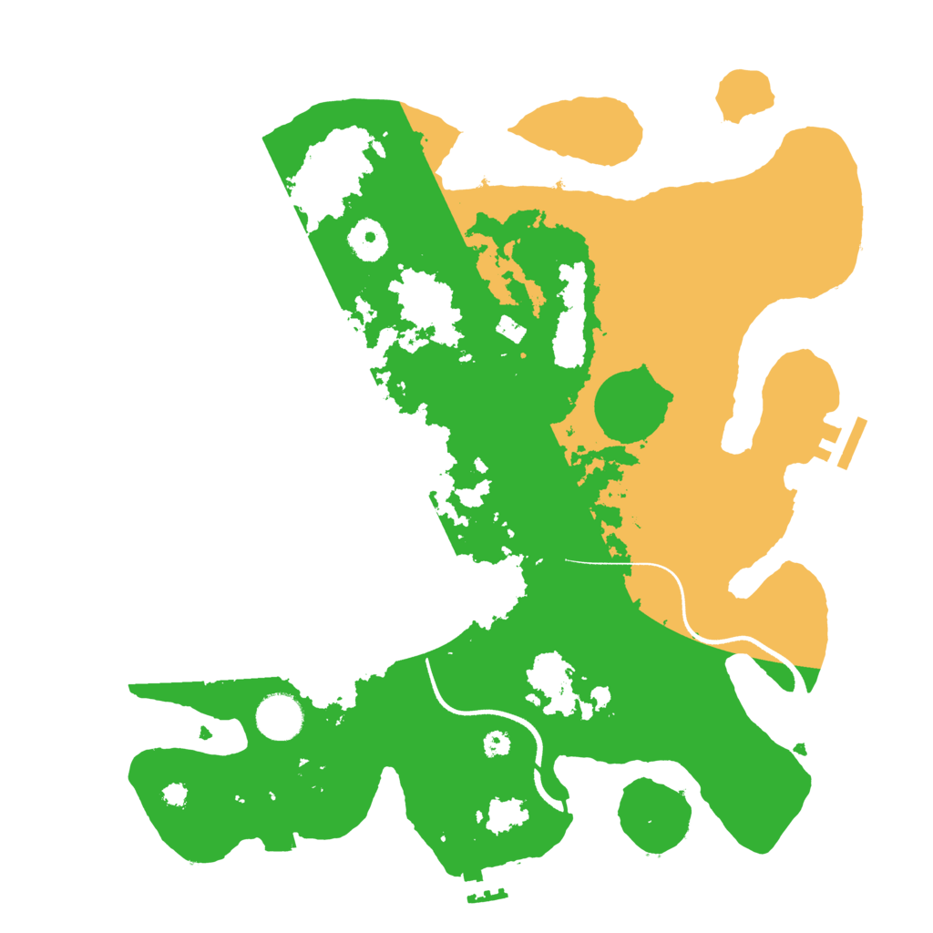 Biome Rust Map: Procedural Map, Size: 3500, Seed: 585396102