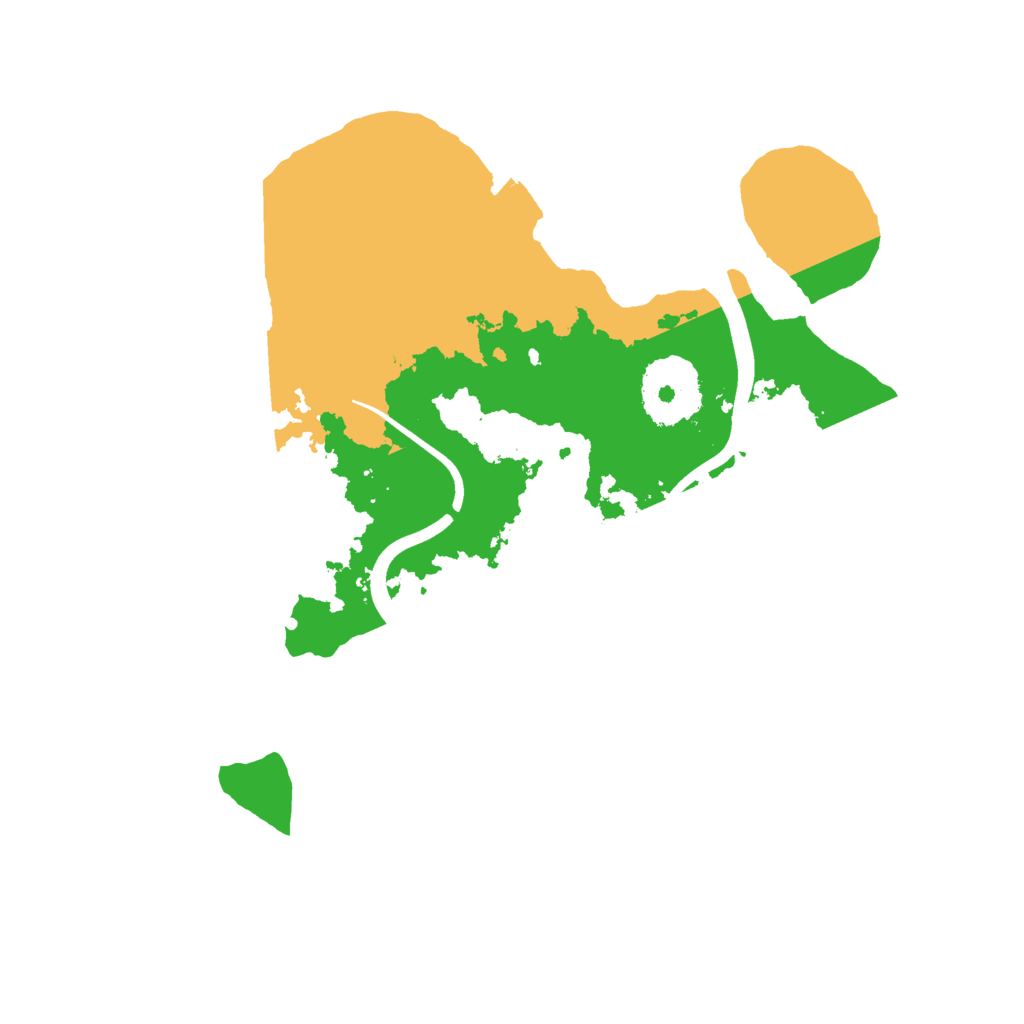 Biome Rust Map: Procedural Map, Size: 2400, Seed: 7173