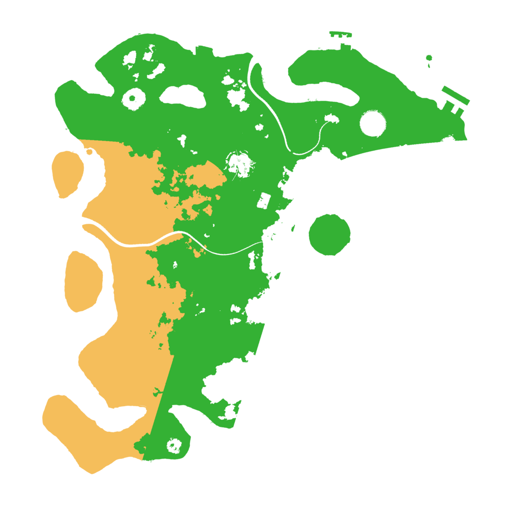 Biome Rust Map: Procedural Map, Size: 3500, Seed: 9504