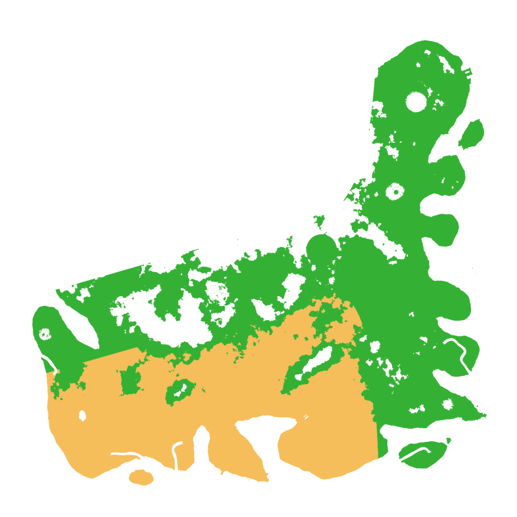 Biome Rust Map: Procedural Map, Size: 4500, Seed: 1036047476