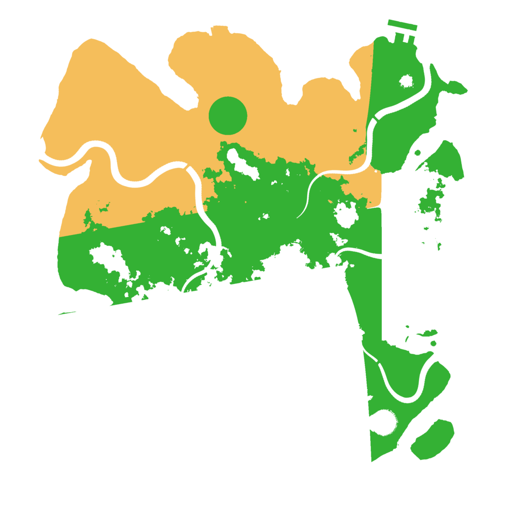 Biome Rust Map: Procedural Map, Size: 3500, Seed: 26150762