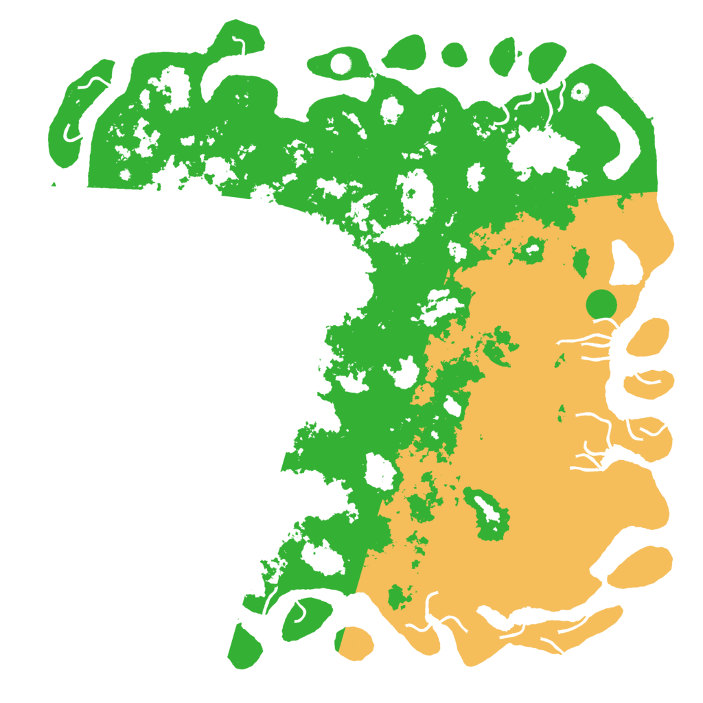 Biome Rust Map: Procedural Map, Size: 6000, Seed: 23916590