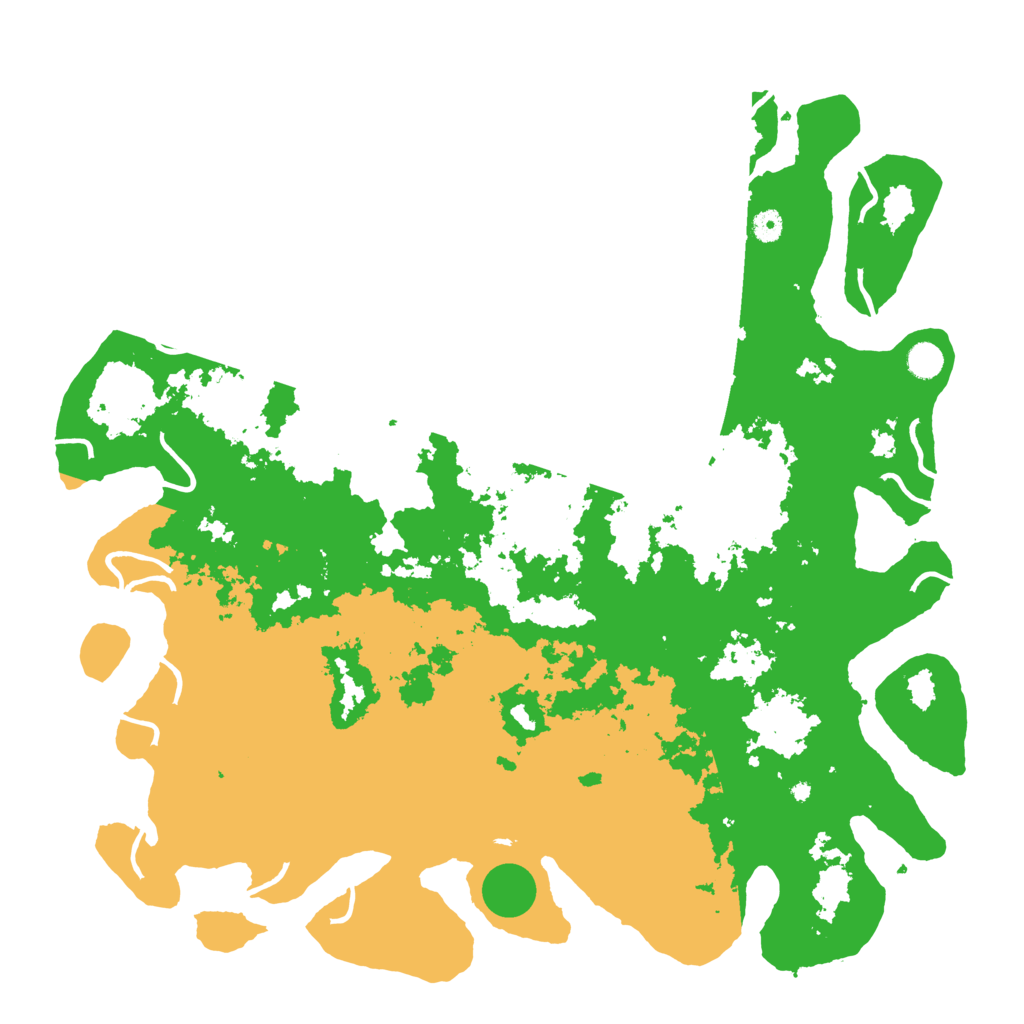 Biome Rust Map: Procedural Map, Size: 5000, Seed: 33400