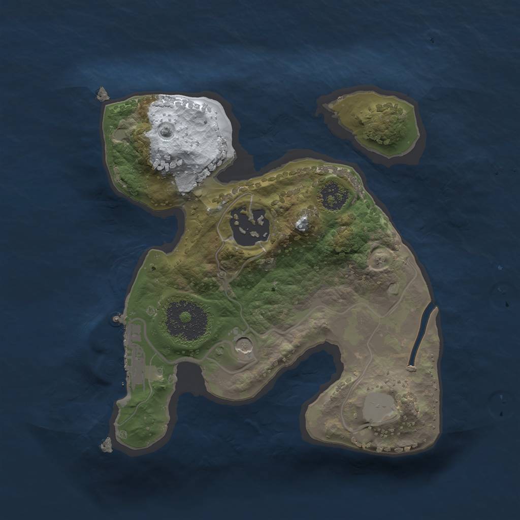 Rust Map: Procedural Map, Size: 1900, Seed: 123356, 8 Monuments