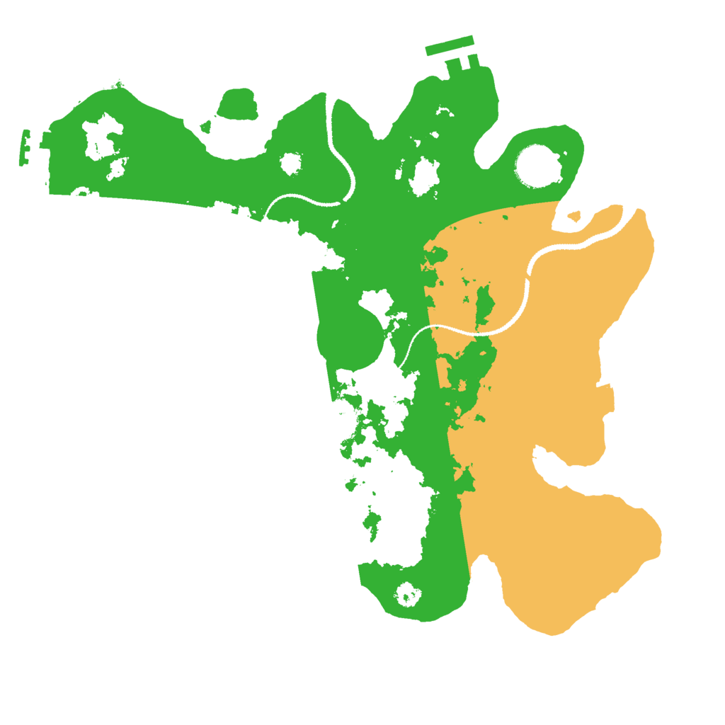 Biome Rust Map: Procedural Map, Size: 3000, Seed: 35139850