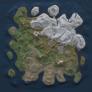 Thumbnail Rust Map: Procedural Map, Size: 3700, Seed: 954452620, 20 Monuments