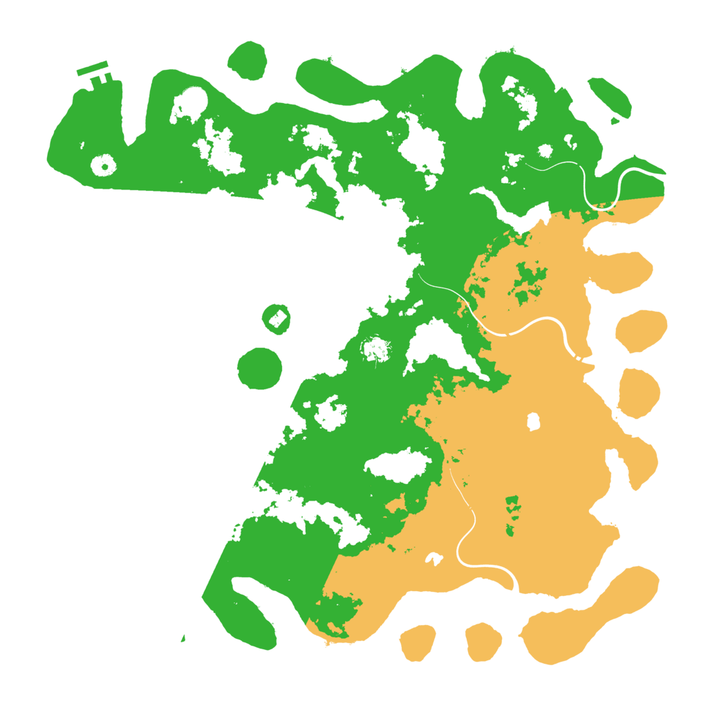 Biome Rust Map: Procedural Map, Size: 4500, Seed: 876