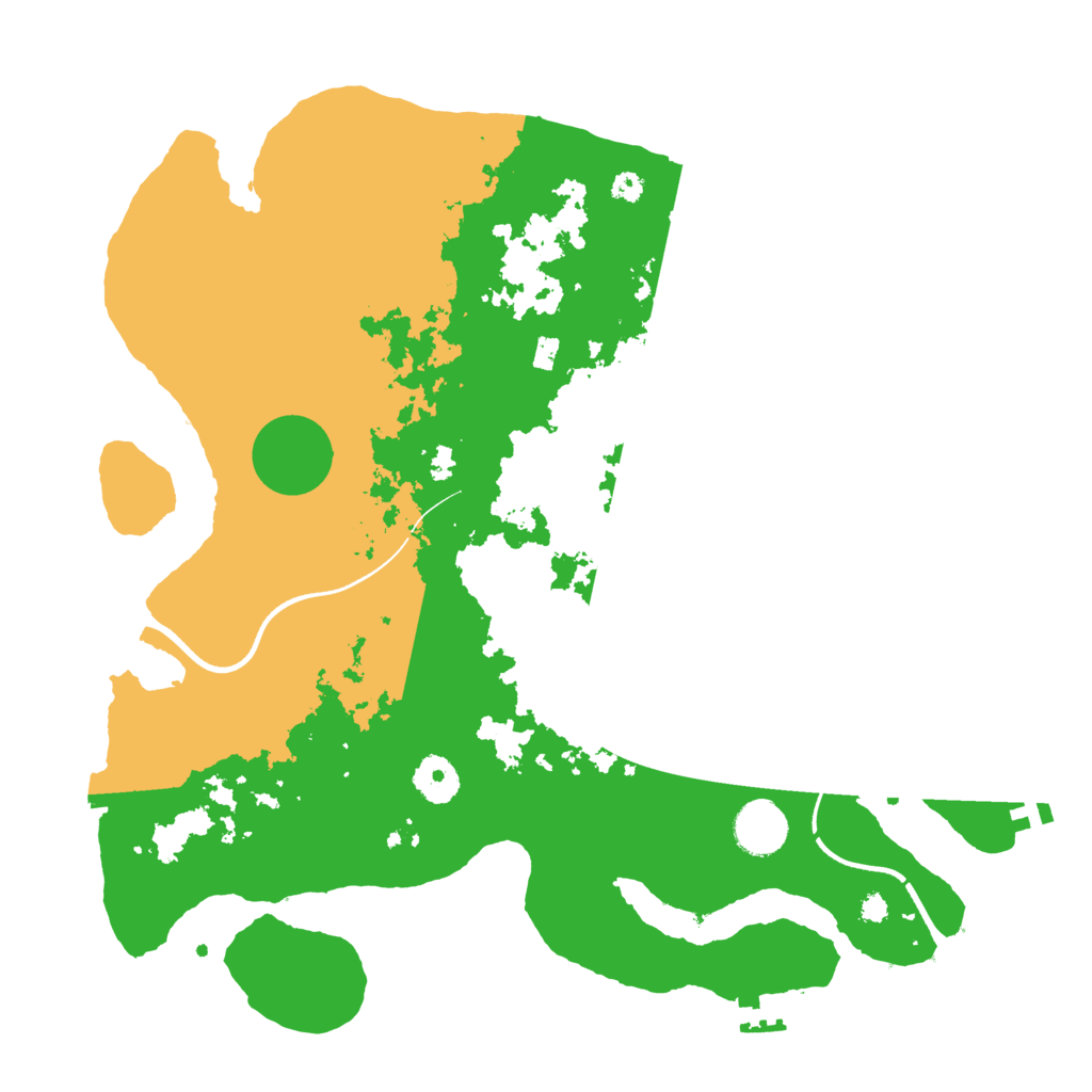 Biome Rust Map: Procedural Map, Size: 3600, Seed: 50555