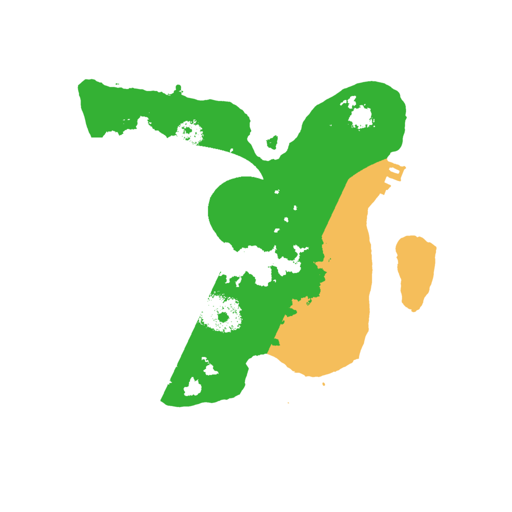 Biome Rust Map: Procedural Map, Size: 2000, Seed: 234123