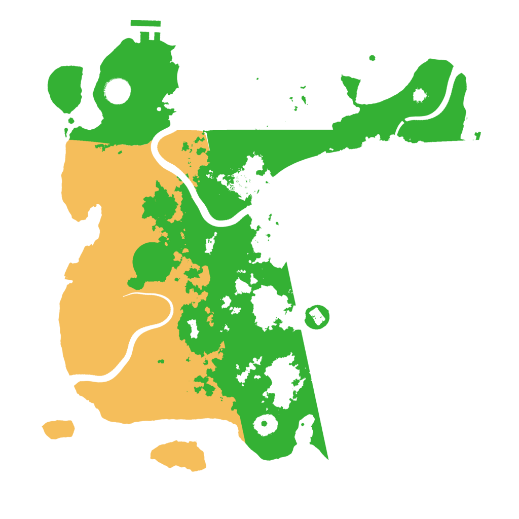 Biome Rust Map: Procedural Map, Size: 3500, Seed: 76316740