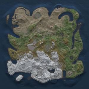 Thumbnail Rust Map: Procedural Map, Size: 3500, Seed: 754896703, 20 Monuments