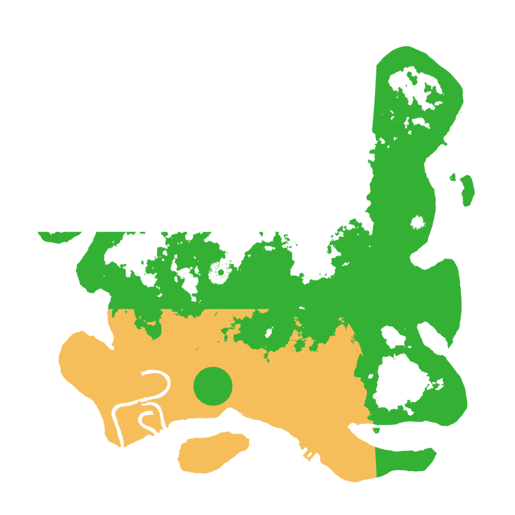 Biome Rust Map: Procedural Map, Size: 3500, Seed: 76321