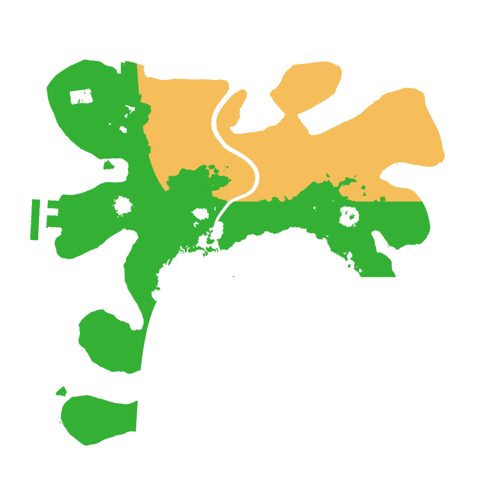 Biome Rust Map: Procedural Map, Size: 2500, Seed: 123454