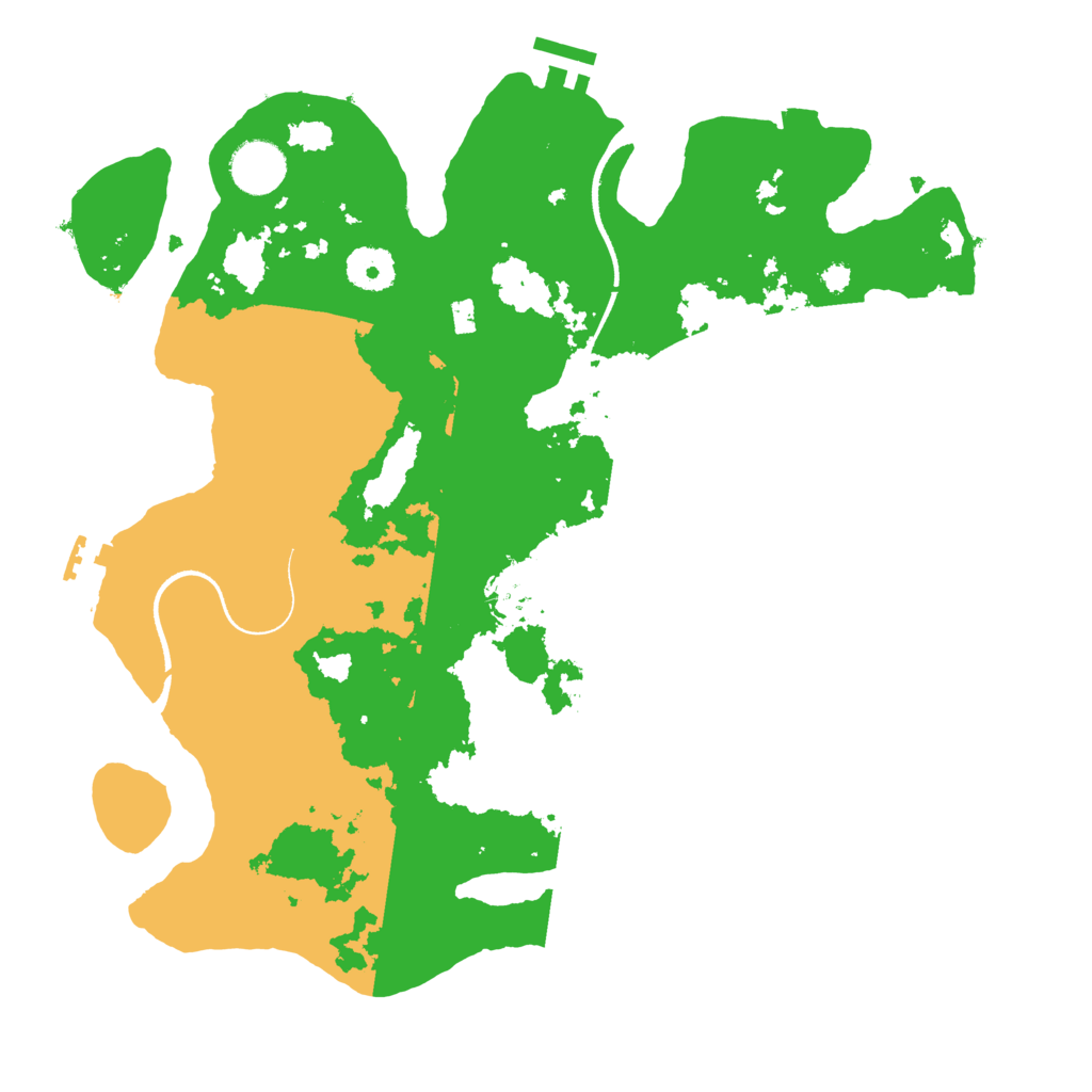 Biome Rust Map: Procedural Map, Size: 3500, Seed: 743683791