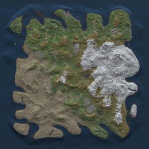 Thumbnail Rust Map: Procedural Map, Size: 4250, Seed: 1546, 18 Monuments