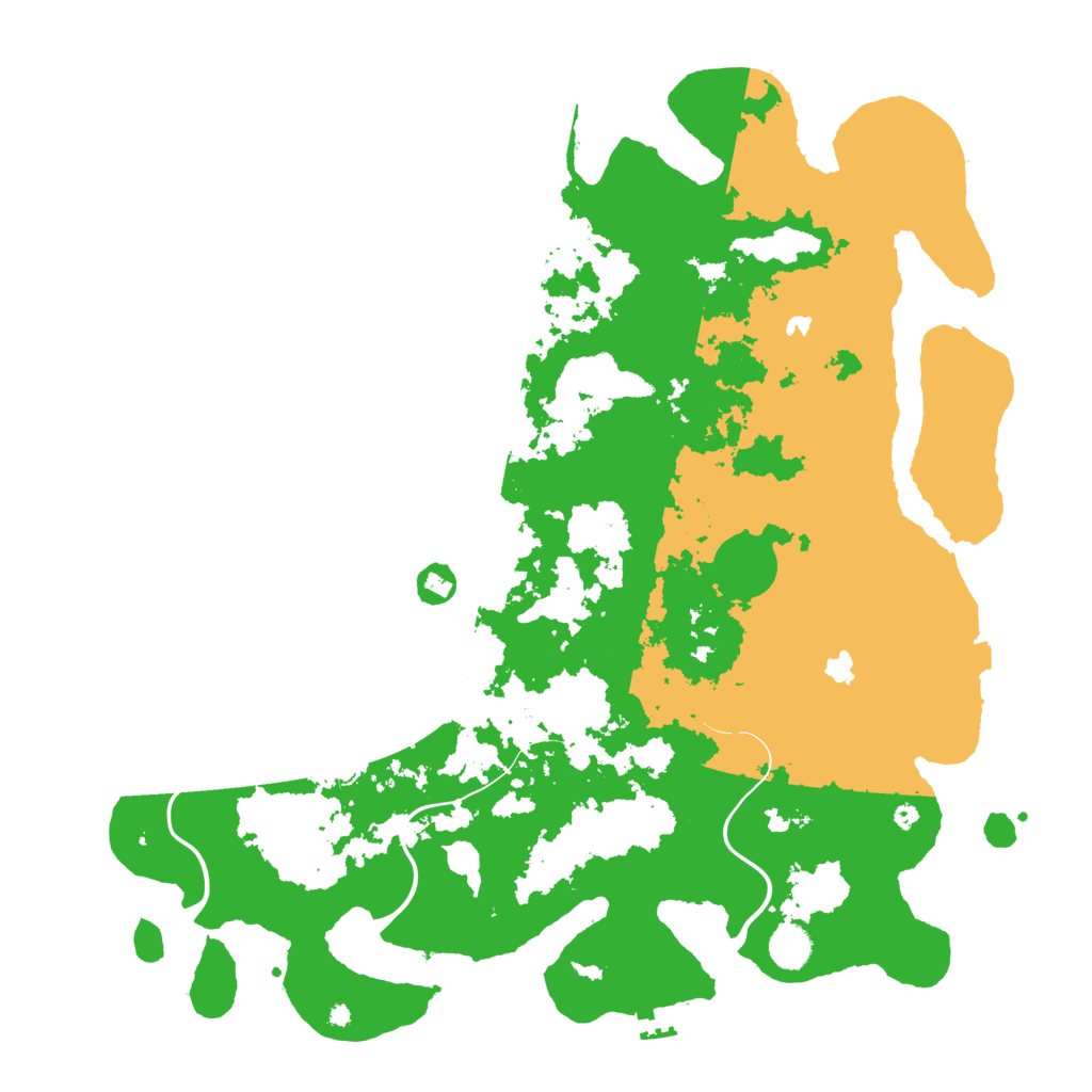 Biome Rust Map: Procedural Map, Size: 4500, Seed: 7654325