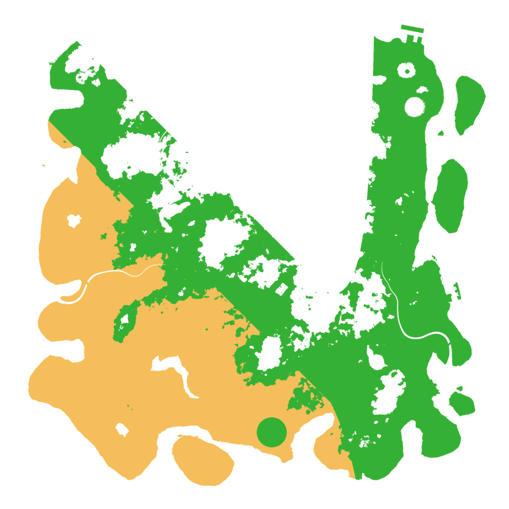 Biome Rust Map: Procedural Map, Size: 4500, Seed: 1593879179