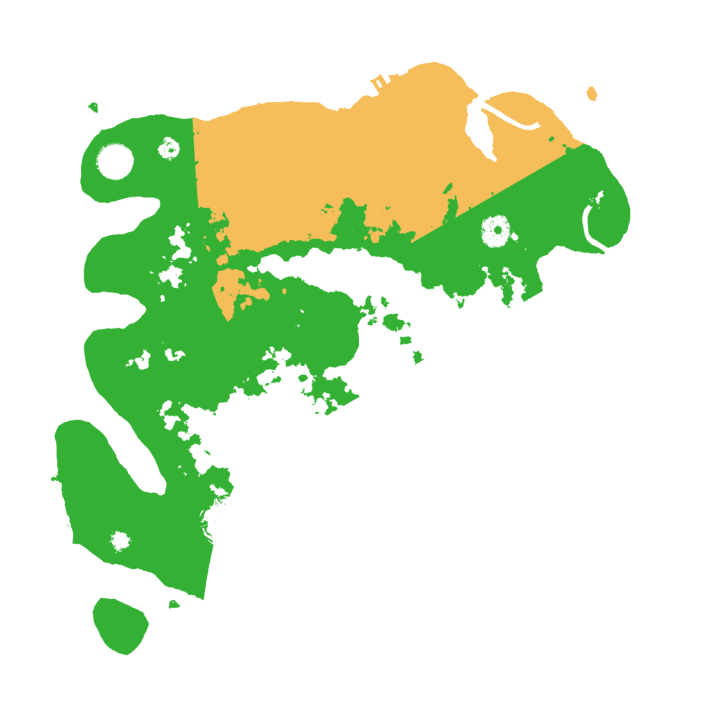 Biome Rust Map: Procedural Map, Size: 3500, Seed: 578655966