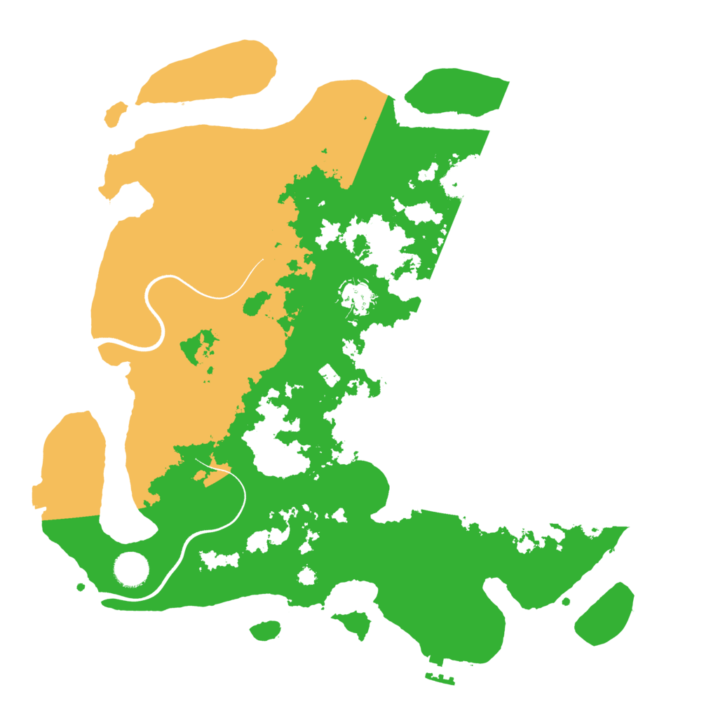 Biome Rust Map: Procedural Map, Size: 3600, Seed: 11139613