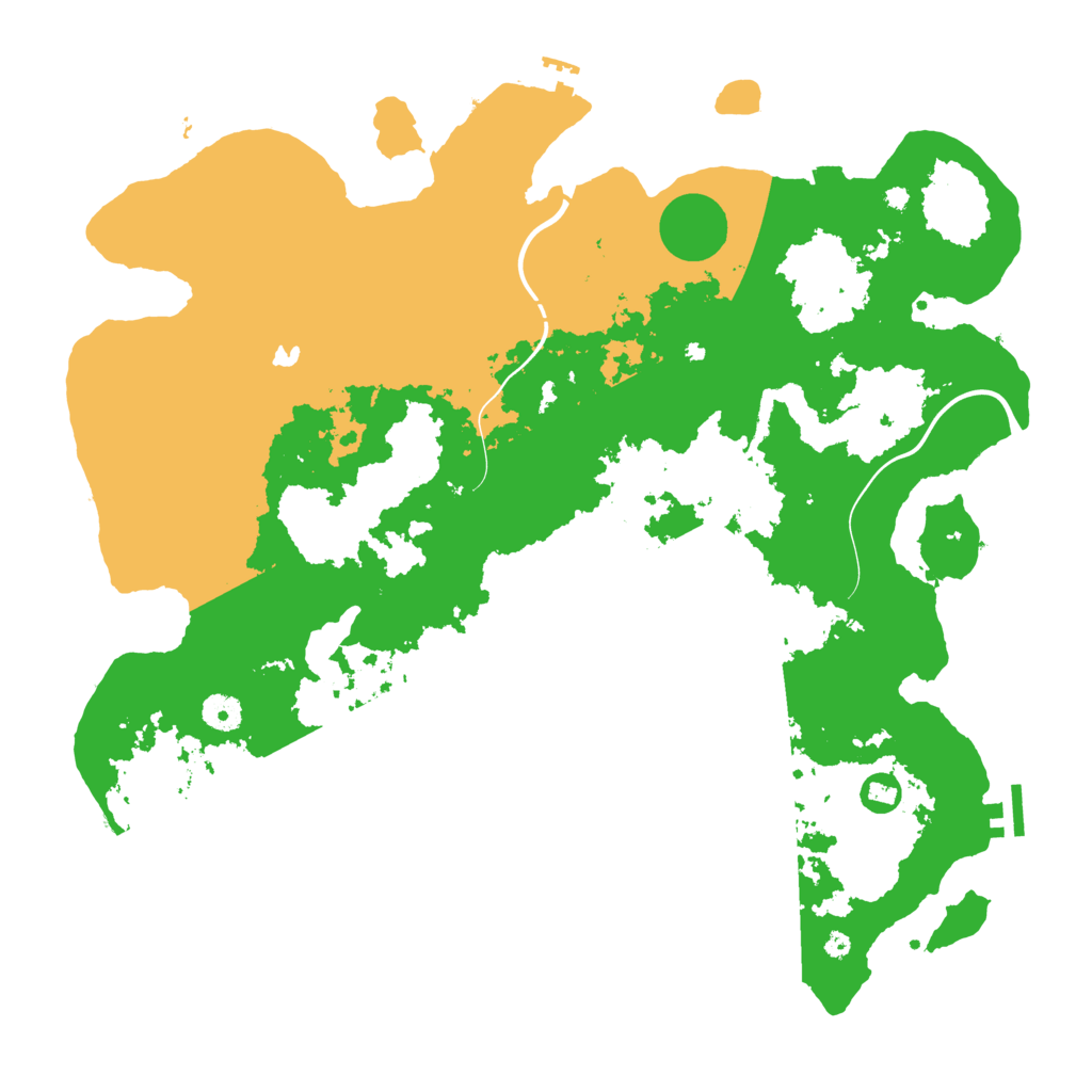 Biome Rust Map: Procedural Map, Size: 4250, Seed: 63477345