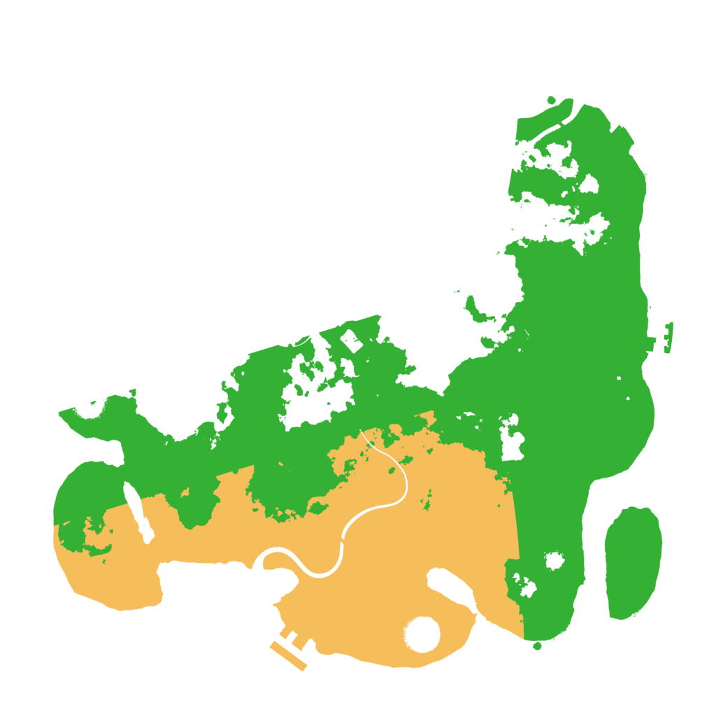 Biome Rust Map: Procedural Map, Size: 3500, Seed: 485806