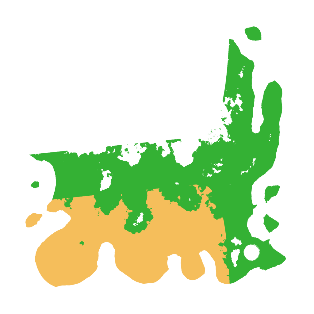 Biome Rust Map: Barren, Size: 3500, Seed: 1052661653