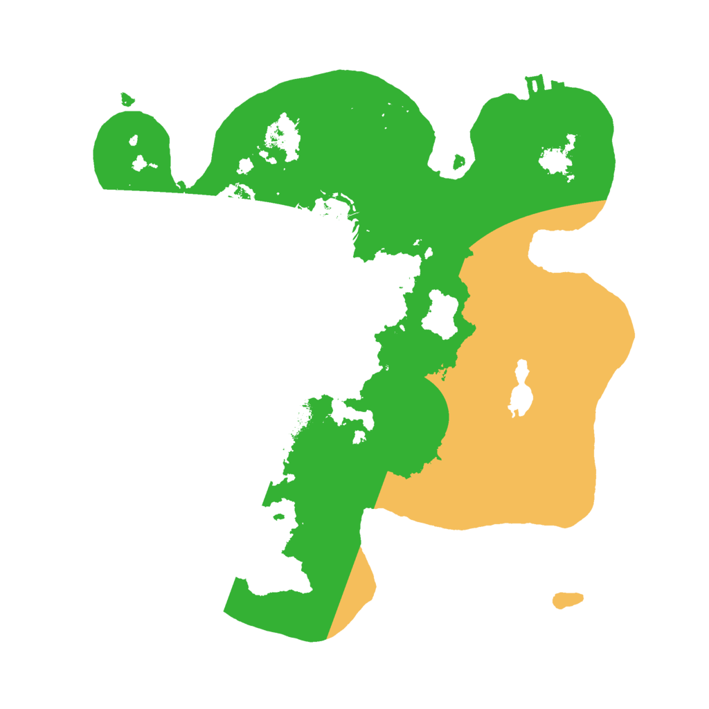 Biome Rust Map: Procedural Map, Size: 2500, Seed: 16548