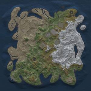 Thumbnail Rust Map: Procedural Map, Size: 4000, Seed: 550, 19 Monuments
