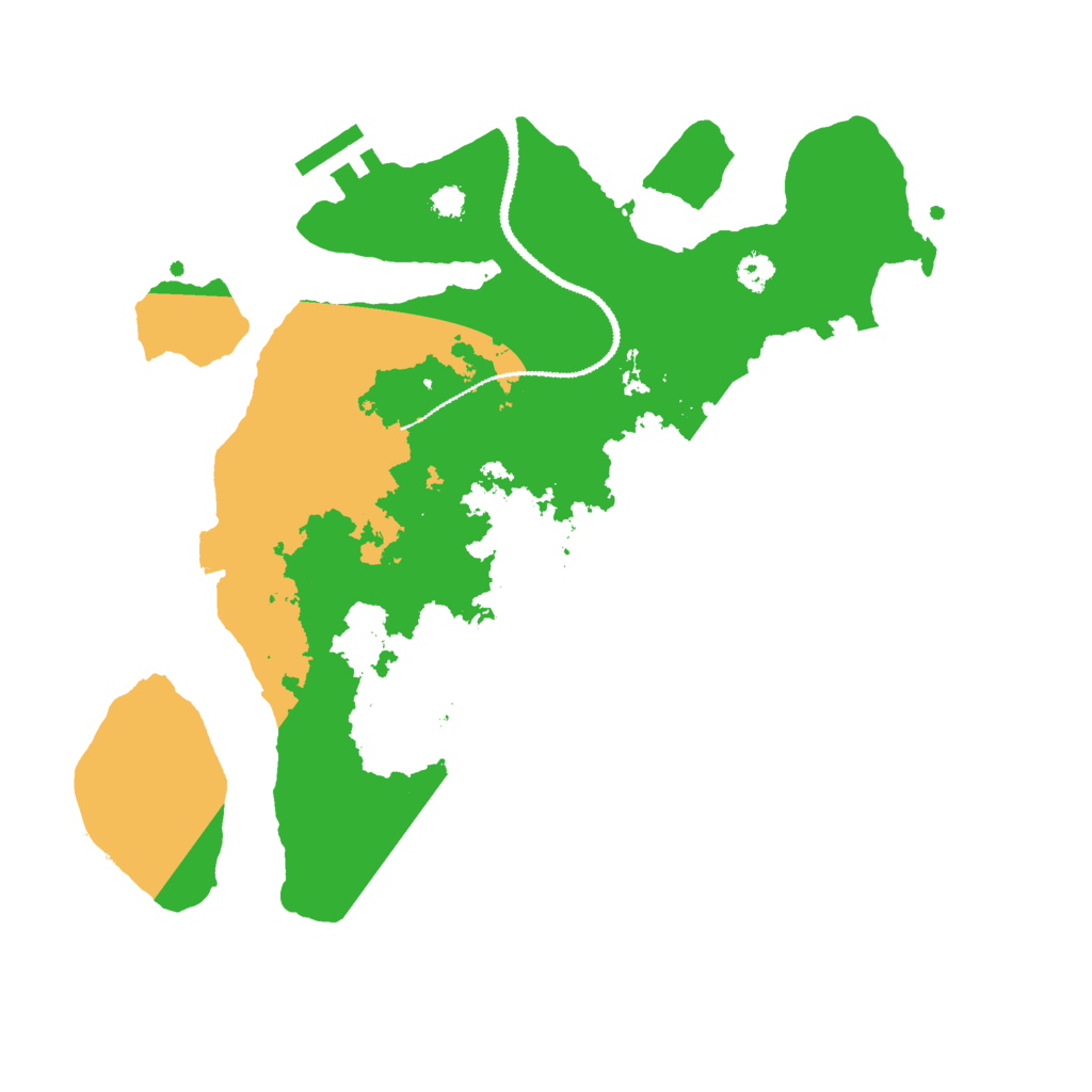 Biome Rust Map: Procedural Map, Size: 3000, Seed: 156841