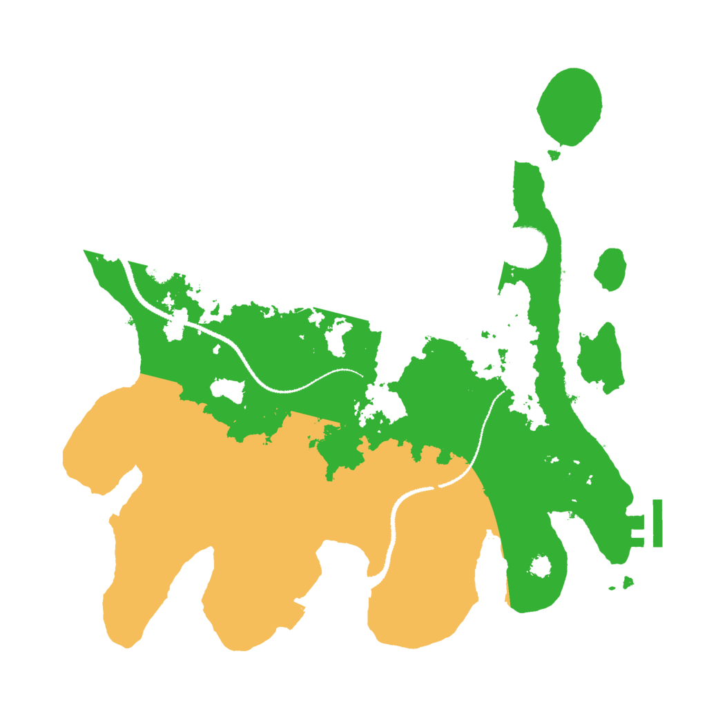 Biome Rust Map: Procedural Map, Size: 3000, Seed: 570845593