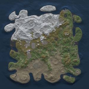 Thumbnail Rust Map: Procedural Map, Size: 4000, Seed: 138894498, 19 Monuments