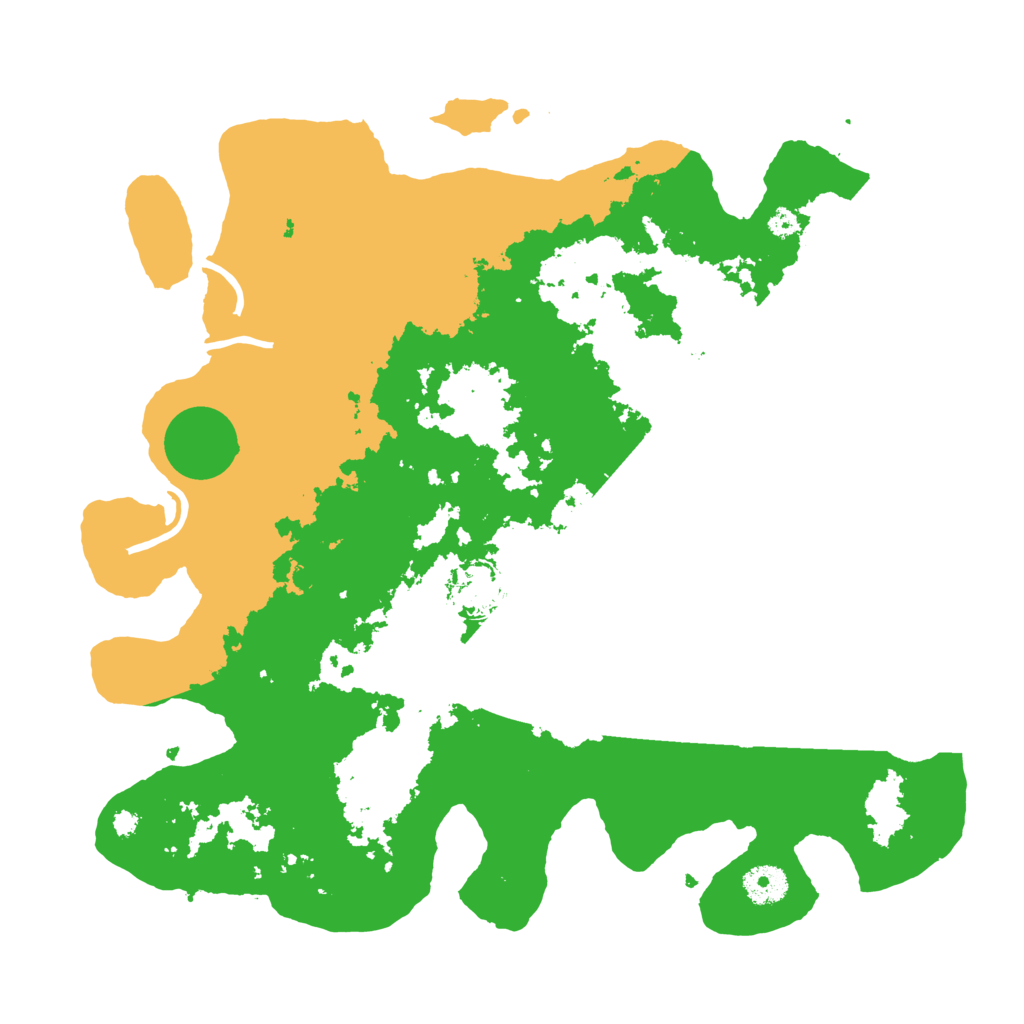 Biome Rust Map: Procedural Map, Size: 3700, Seed: 300422